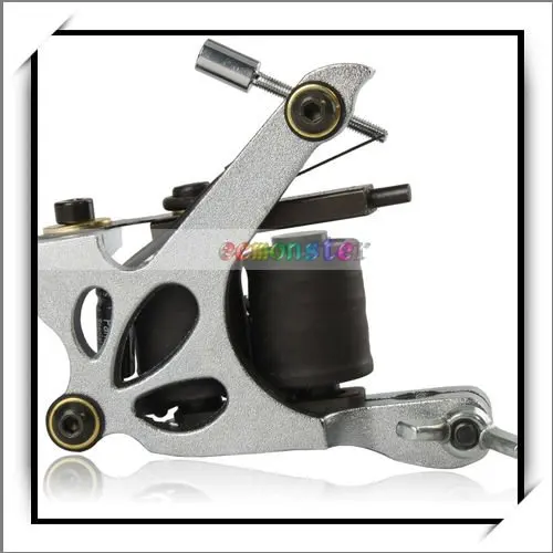 2014 Tattoo Machines free Shipping hb-ztd003 10 Wrap Coils Shader Machine Silvery high Quality And Good Price 10004101 | Красота и