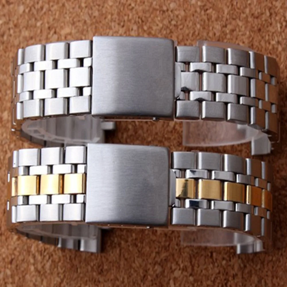 19 мм серебро золото нержавеющая сталь Oyster Fold застежка часы ремешок Браслет для серии Prince часы часть+ инструмент