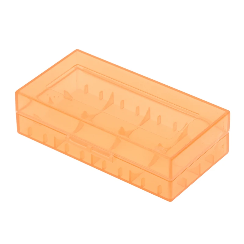 18650 CR123A 16340 Rechargeable Battery Hard Case Holder Box Storage Box orange