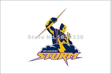 Melbourne Storm Flag 3ft X 5ft National Rugby League NRL Banner Size 4 144* 96cm Flag