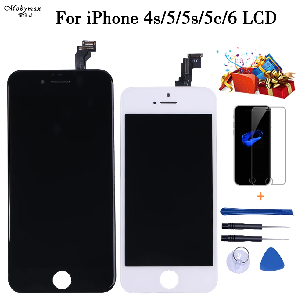 ЖК дисплей с дигитайзером в сборе для iPhone 5 7 4 SE 3 подарка бесплатная