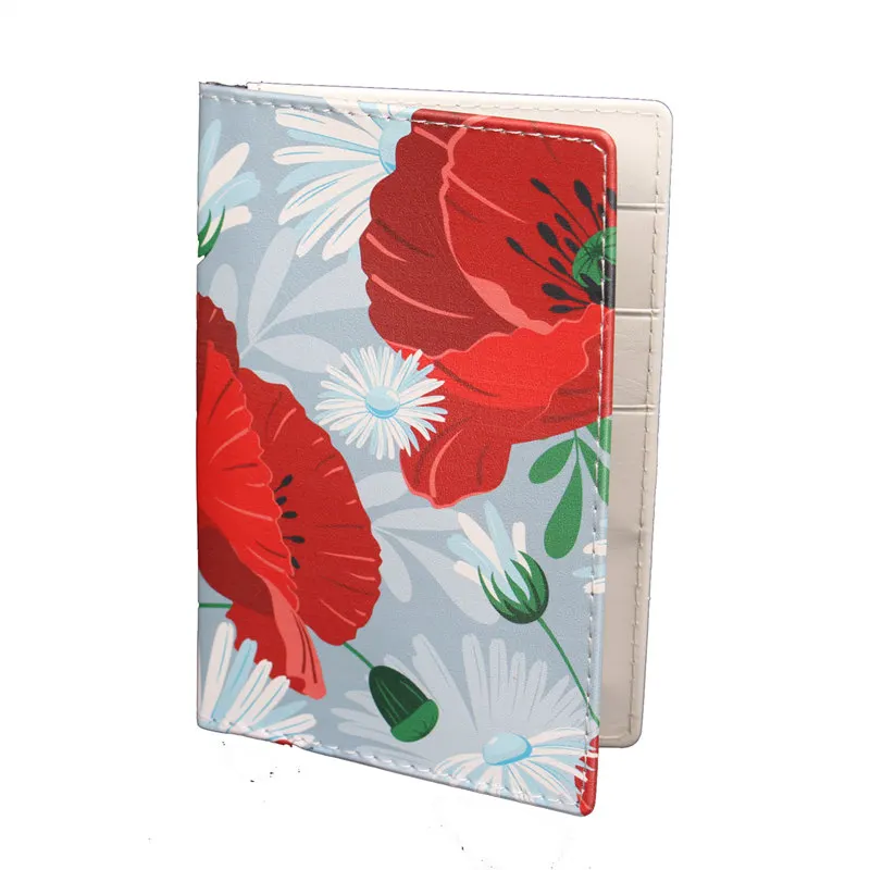 

2019 chinese traditional passport holder for women fashion high quality credit cards case PU leather traveling passport cover