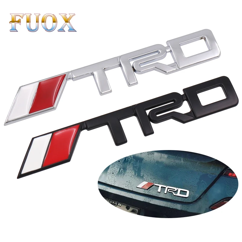 Автомобильный логотип TRD 3D Racing металлический стикер автомобильная эмблема
