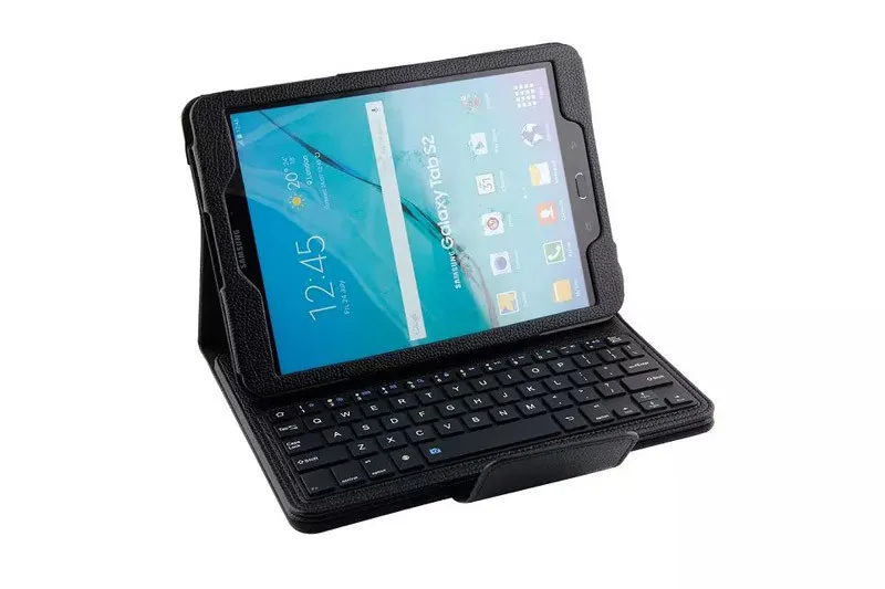 Роскошные съемной ABS Bluetooth клавиатура для Samsung Galaxy Tab S2 9.7 ''T810 t815 кожаный портфель ультра тонкий корпус подставка крышка