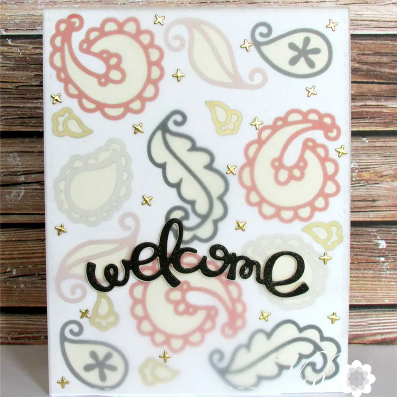 

Eastshape Simple Word Welcome Metal Cutting Dies Scrapbooking Letter For Die Cut Card Making Craft Embossing New Arrival 2019