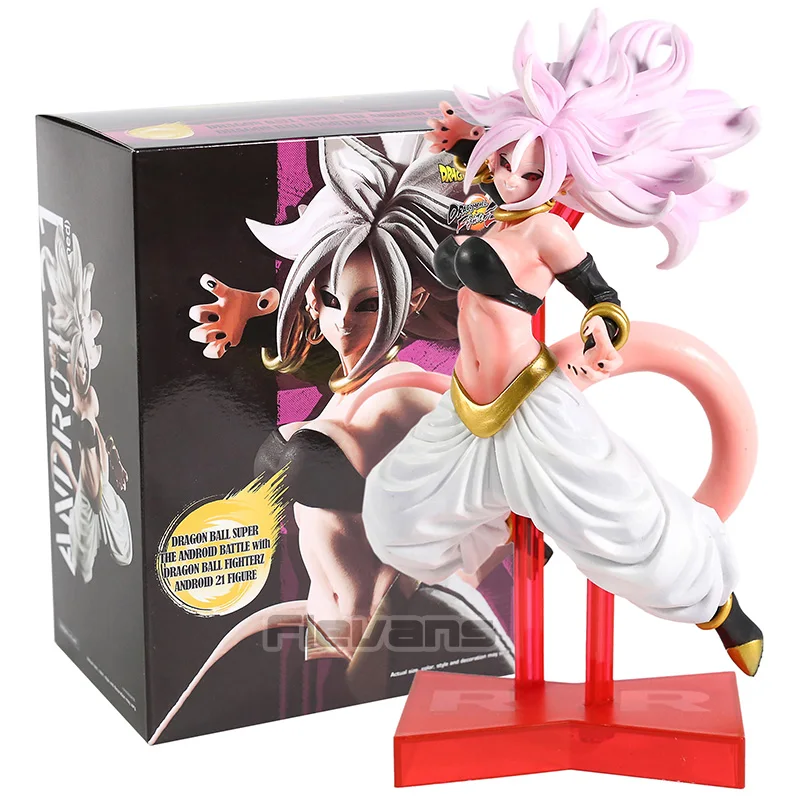 dragon ball z the android battle with dragon ball fighterz android 21 figure