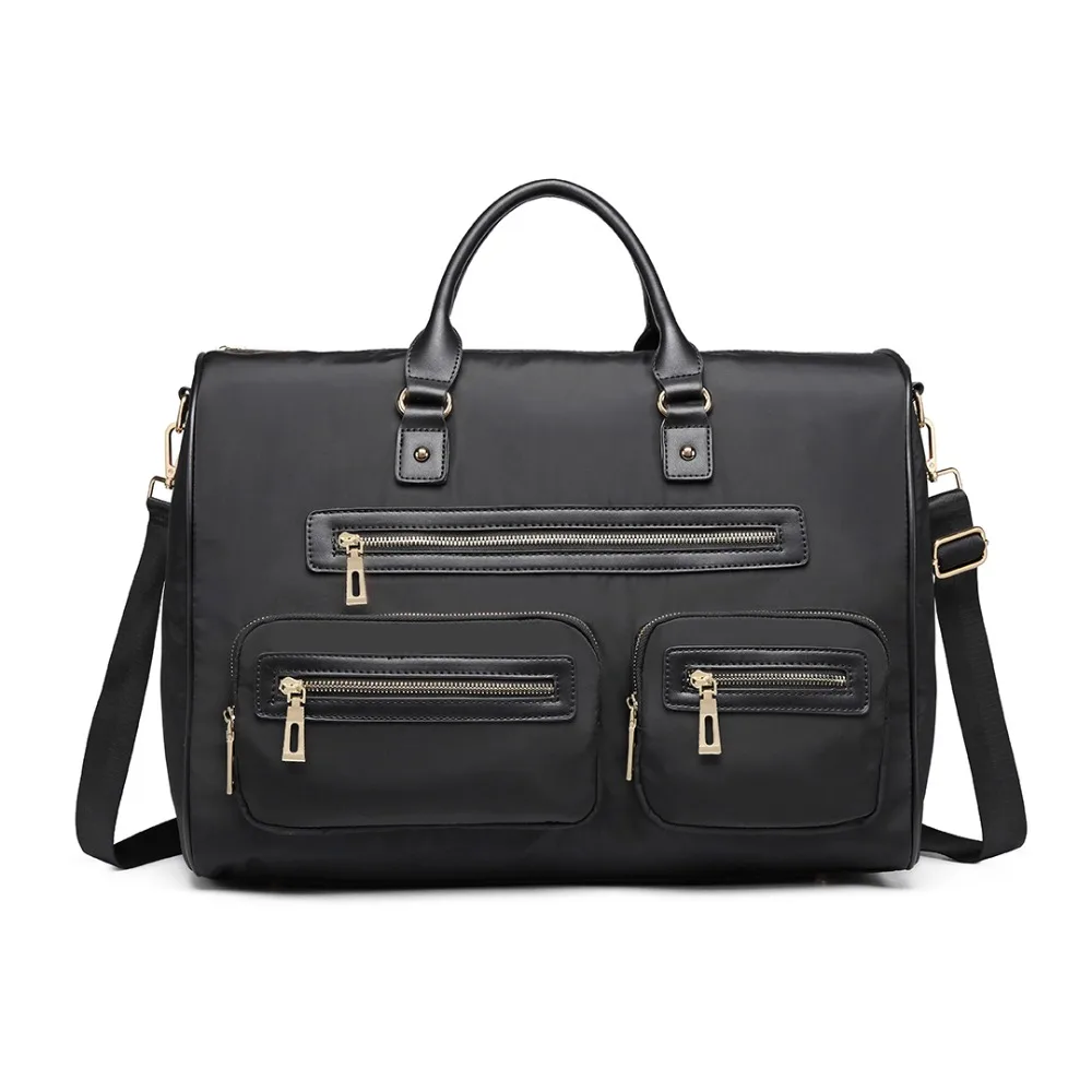 

Miss Lulu Women Men Travel Overnight Handbags Nylon Large Capacity Shoulder Bag Top-handle Totes Crossbody Messenger Bags YD6853