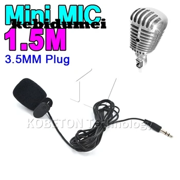 

kebidumei New Mini 3.5mm Hands Free Clip On Mini Mic Microphone For PC Notebook Laptop