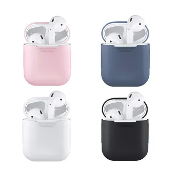 

Colorful Silicone Bluetooth Wireless Earphone Case For AirPods Protective Cover Skin Accessories For Apple Airpods Charging Box