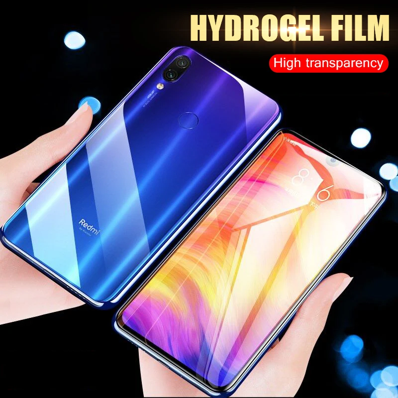 

Screen Protector Hydrogel Film On For Xiaomi Redmi 5A 5 Plus Note 5 6 7 Pro MI 8 Lite SE 6 Pro Full Protective Film Not Glass