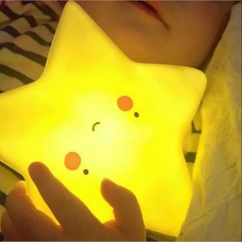 

Led Night Light Lamp Lighting Star Shape String Led Stereo Light Toy Children Get Up Lights Use Home Party Decoration