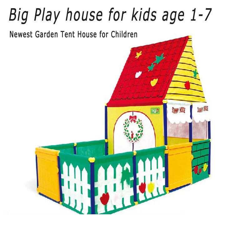 

Newest Chlidren Play House Game Playing Tent Garden Tents Baby Ocean Ball Pool Playpens Garden Tent For Kids Age 1-7 Years Old