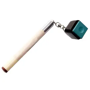 

2 in 1 Pocket Pool Snooker Billiard Chalk Holder Cue Table Accessory Wood Handle