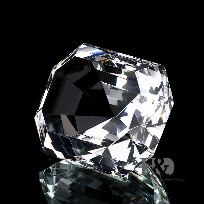 H& D K9 кристалл прямоугольник алмаз пресс-папье стекло фэншуй ремесла домашний декор DIY подарок на день рождения Свадебные украшения, аксессуары