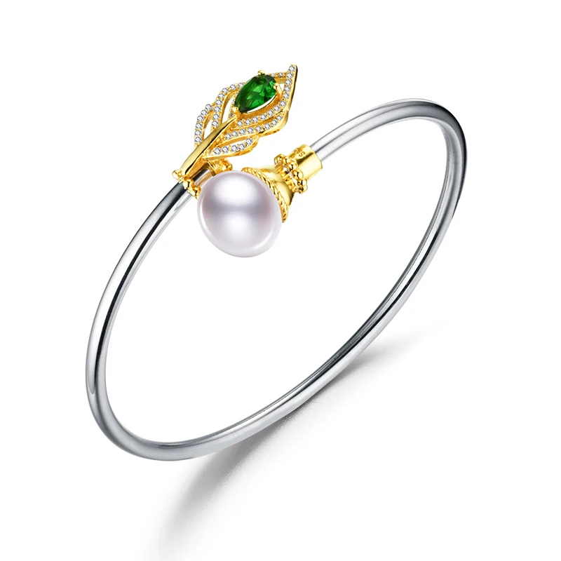 

SNH 11.5-12mm AAA near round pearl bracelet cultured natural freshwater bracelet pearl free shipping