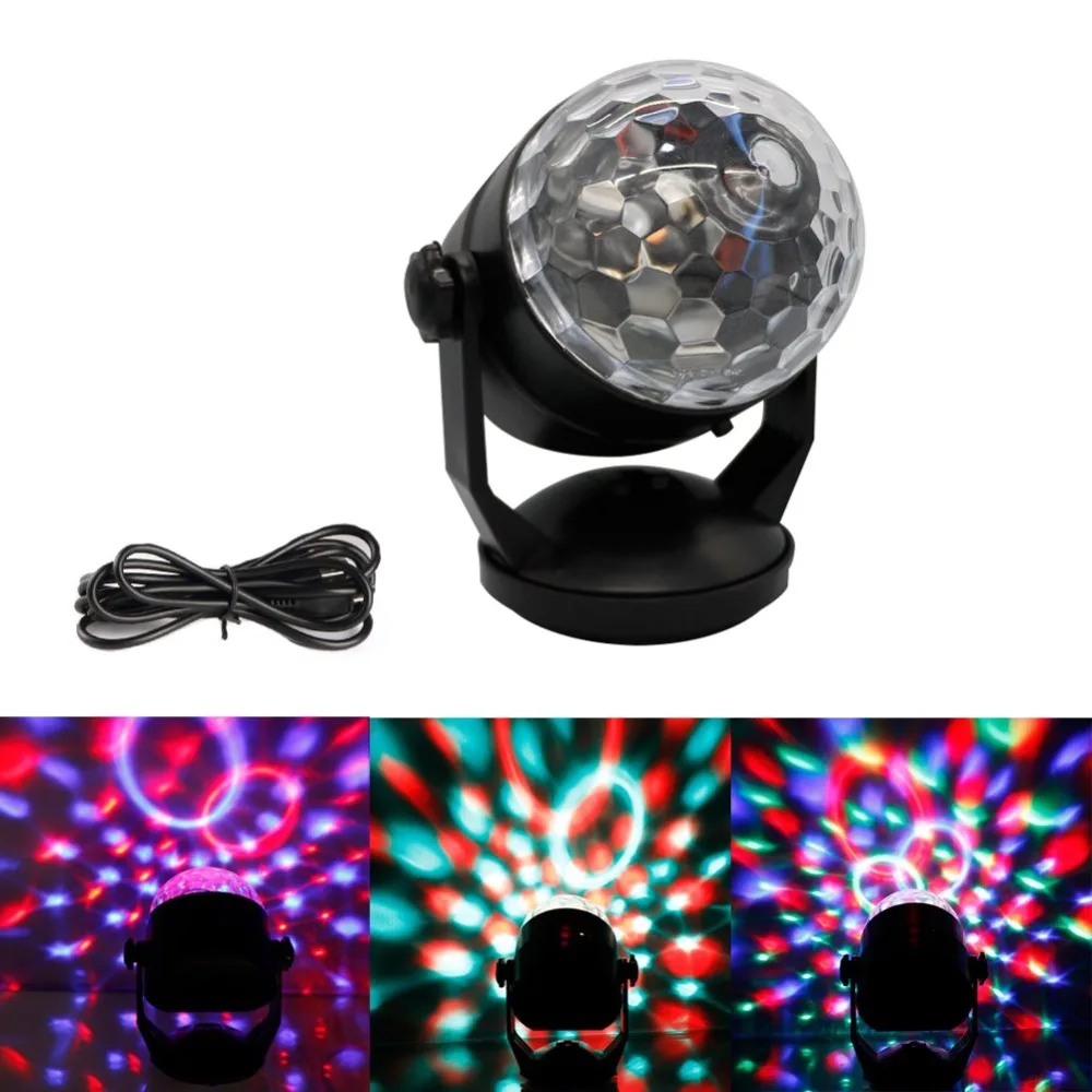 Портативный аккумулятор USB DJ диско шар Lumiere 3 Вт лазерный проектор RGB сценический