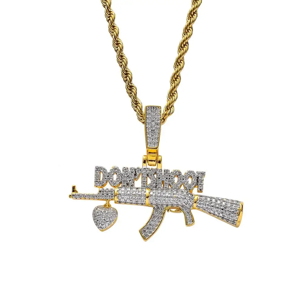 Shoot Ak 47 Cs Go Gun Pendants Necklace 