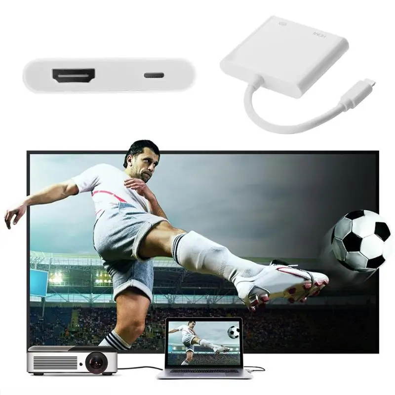 8 контактный HDMI кабель для HDTV адаптера цифрового AV кабеля 1080P провод iPhone iPad