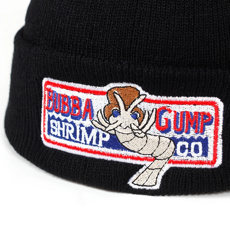 Forest Gump зимняя шапка для женщин и мужчин BUBBA GUMP теплая осенняя и зимняя хлопковая Красная Вязаная Кепка в стиле хип-хоп