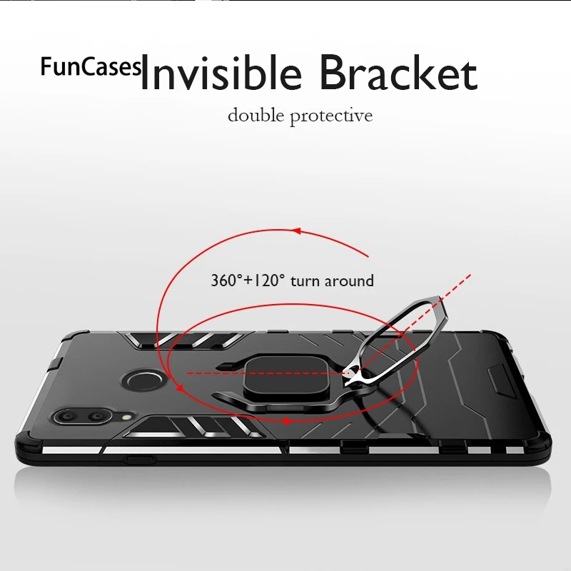 Защитный чехол для Xiaomi mi 8 Lite Pro Red Note 7 6 5 Plus Xiao Max 3 2 x s 6X 5X Finger Ring Fundas|Бамперы| |