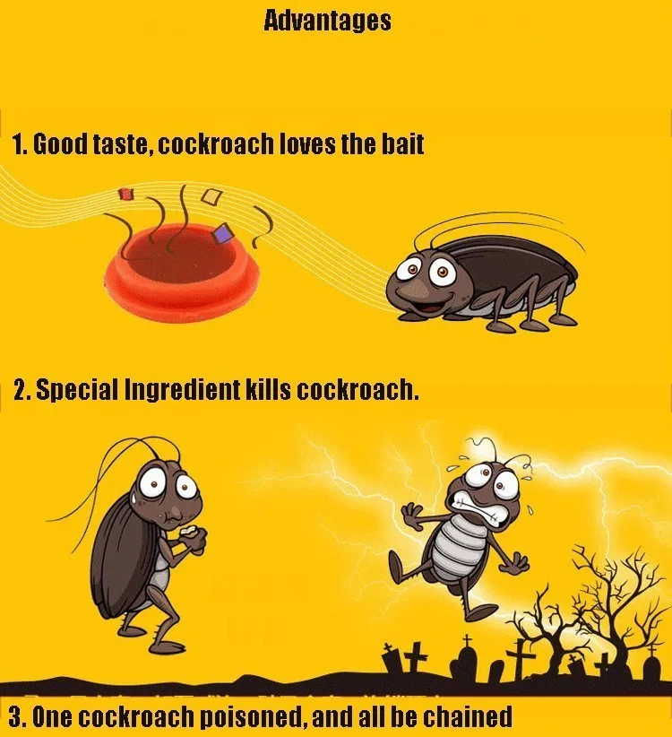15 шт/лот Kill таракан паста эффективный удобный от тараканов репеллент инфекция