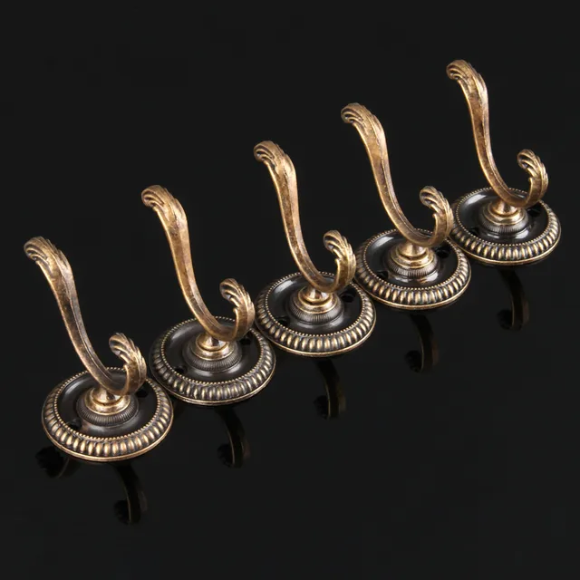 Online Shop DRLED 5Pcs Antique Door Hanger Hooks Vintage Bathroom image - Online Shop DRLED 5Pcs Antique Door Hanger Hooks Vintage Bathroom