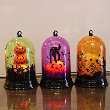 

Night Light Halloween Pumpkin Witch Cat Pattern Discoloration Light pumpkin witch Halloween crafts decoration
