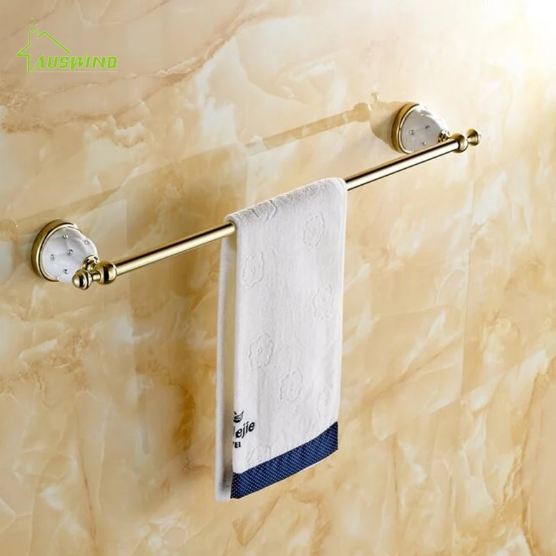 Diamond&Stars Bathroom Accessories Sets Crystal Brass Gold Bathroom Hardware Sets Wall Mounted Bathroom Products