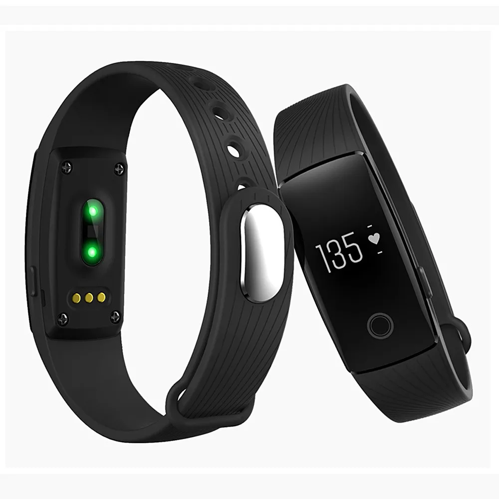 Makibes ID107 Smart Bracelet BT4.0 Heart Rate Monitor Smartband Pulse Sports Fitness Tracker for Android iOS 12