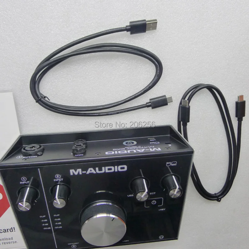 M AUDIO Track 2x2 Профессиональная звуковая карта USB аудио интерфейс внешняя