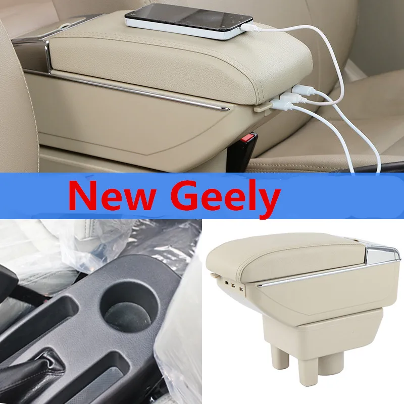 

For New Geely CK armrest box central Store content Storage King kong CK2 CK3 armrest box with USB interface cup holder ashtray