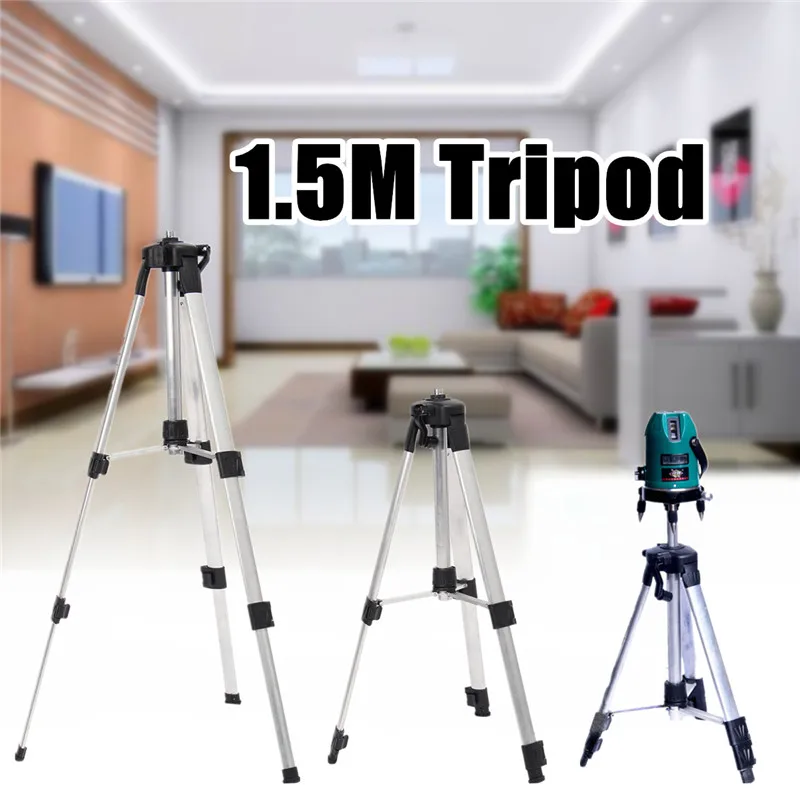 1.5M Tripod For Laser Level Stand Holder Automatic Self 360 degree