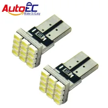 Autoec 100 X LED T10 1206 12 SMD 194 168 501 W5W w5wb 2821 1250 1251 1252 автомобилей Габаритные огни сбоку маркер белый# lb18-2