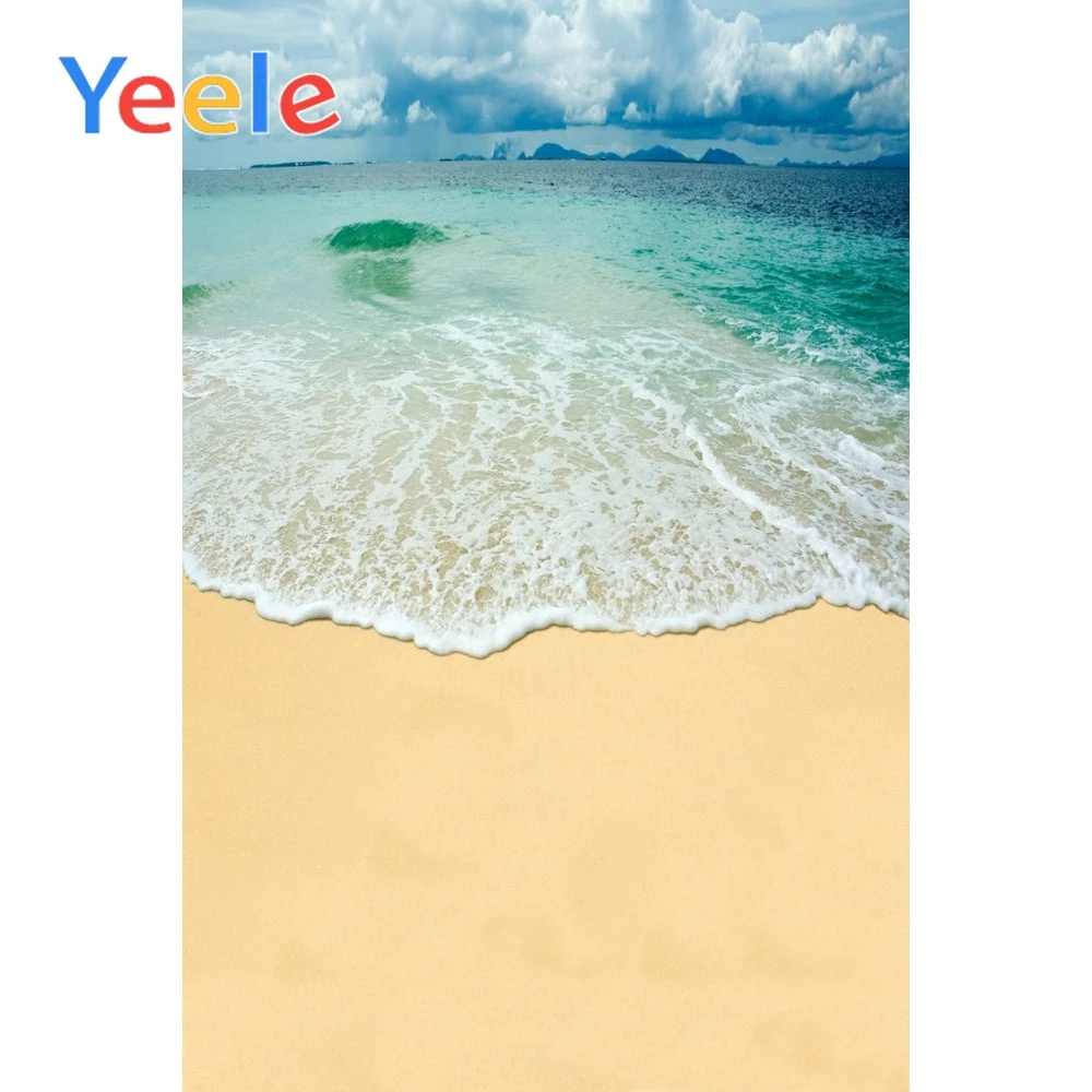

Yeele Summer Seaside Waves VIEW Beach Landscape Photography Backgrounds Vinyl Camera Photographic Backdrops For Photo Studio