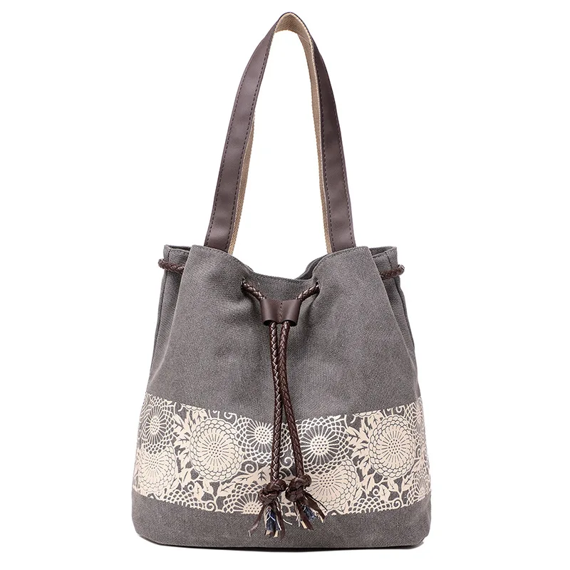 

2018 Princess Lace Fashion Women's Handbag Women's Cross-body Bag Canvas Bucket Casual Shopping Handbags Large Shoulder Bags