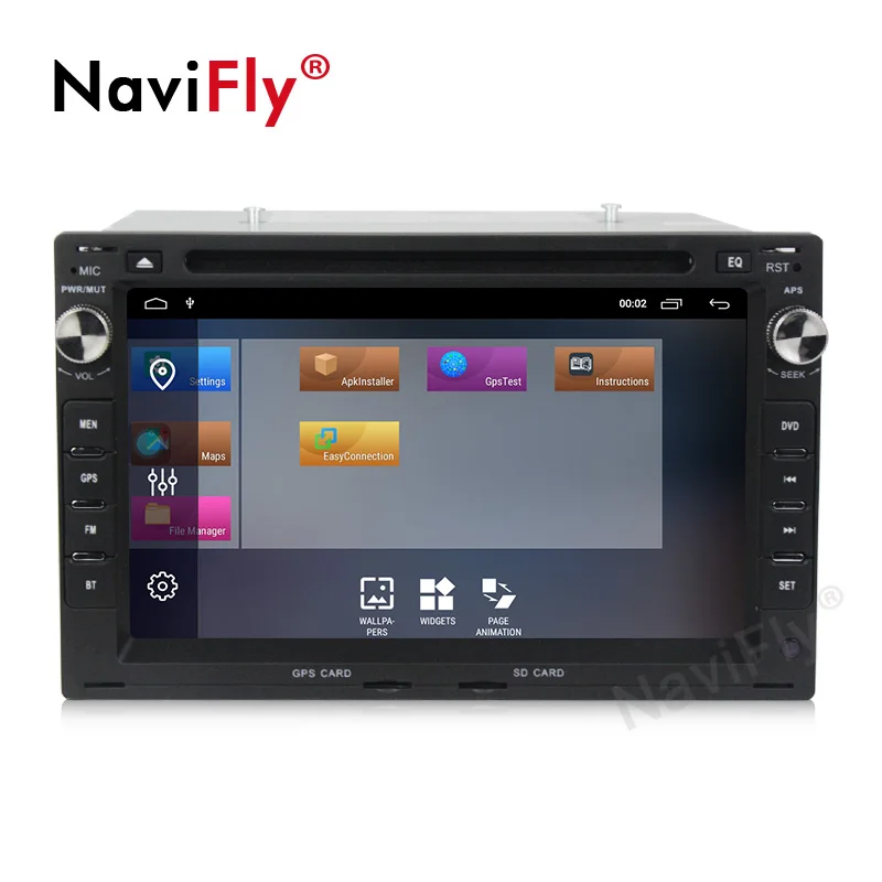 Navifly! 2G + 32G الروبوت 9.1 مشغل أسطوانات للسيارة راديو الصوت مشغل وسائط متعددة GPS لشركة فولكس فاجن فولكس واجن باسات B5 MK5 جولف بولو الناقل RDS