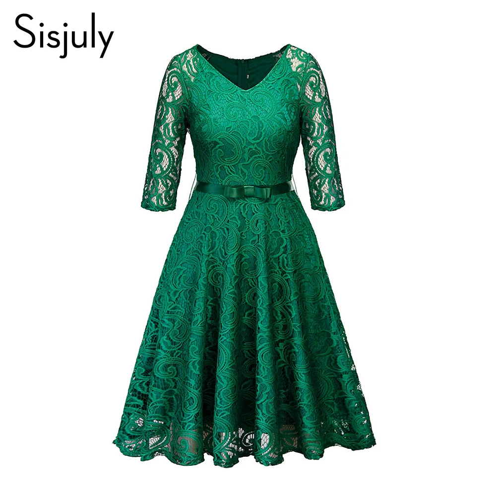 Women Evening Party Retro Gothic Black Navy Blue Green