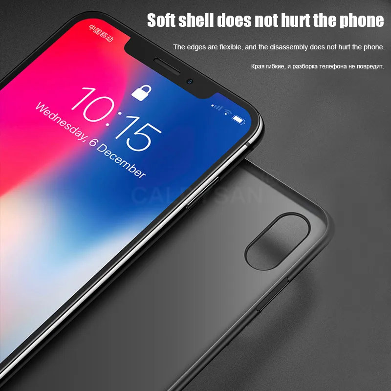 Ультратонкий матовый чехол 0 26 мм для IPhone XR XS Max X 8 7 6 6s Plus противоударный 12 mini 11 Pro SE