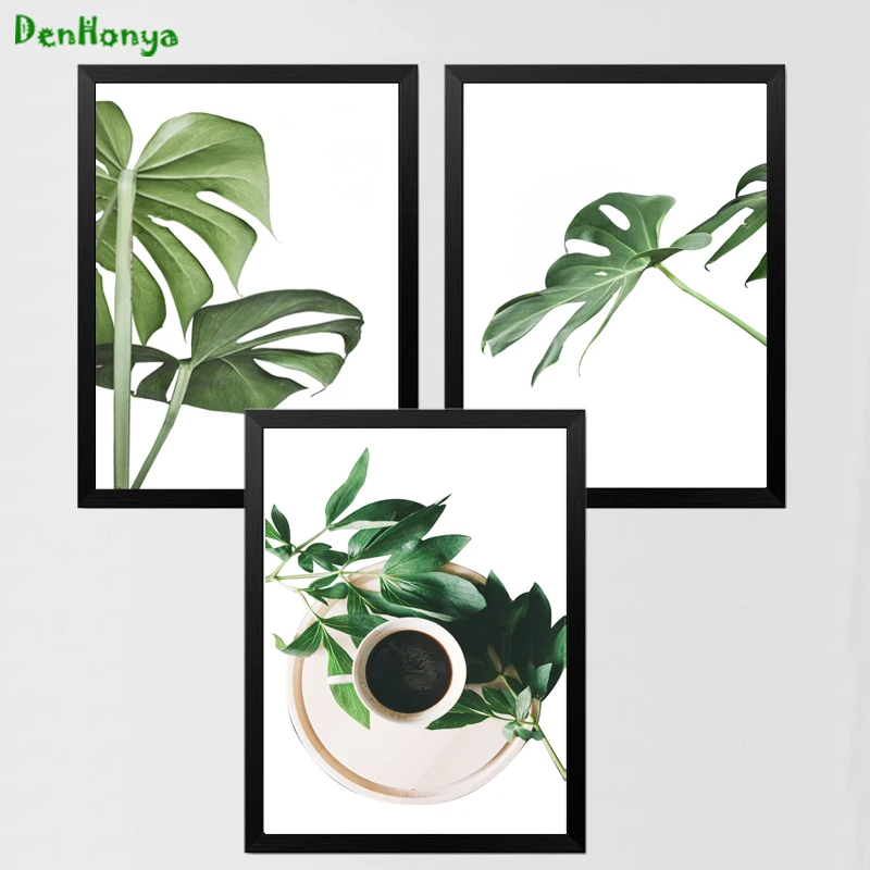 

Nordic Poster Watercolor Green Leaves Wall Art Canvas Painting Plant Posters And Prints Picture Decoration Home Paintings H10