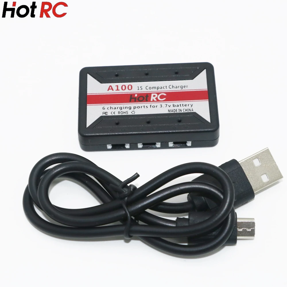 HotRc A100 6 in 1 3.7V 1S Lipo Charger