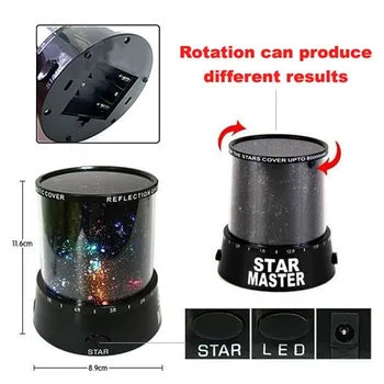 

Star Master Colourful Starry Light Lighting Projector HYD88