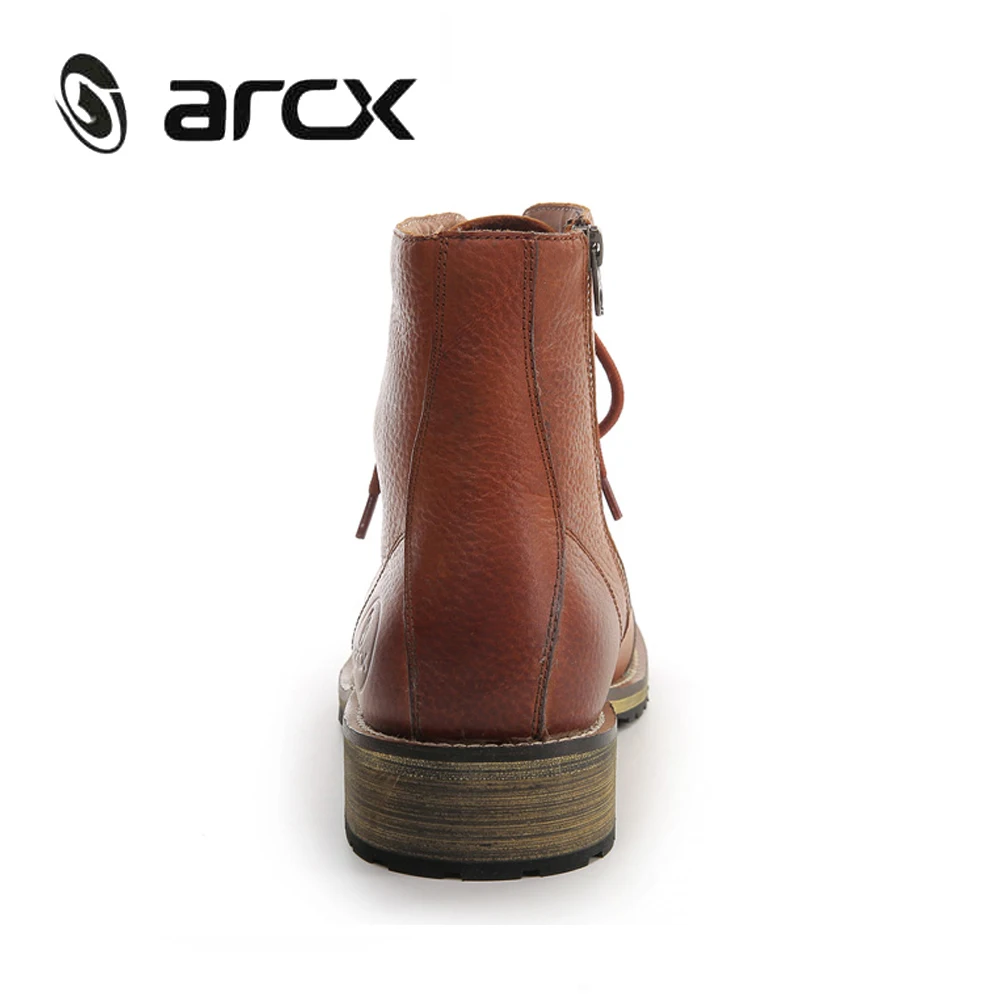 ARCX/кожаные мотоциклетные рыцарские Полусапоги Мужские дорожные сапоги