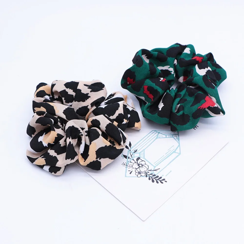 

2019 Hair Accessories for women Headdress Headwear Cute Print Ponytail Holder Elastics Hair Ties F