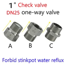 1 шт. " DN25 обратный клапан Forbid stinkpot/closestool водяной рефлюкс клапан/односторонний поток/электрический нагреватель горячей воды клапан
