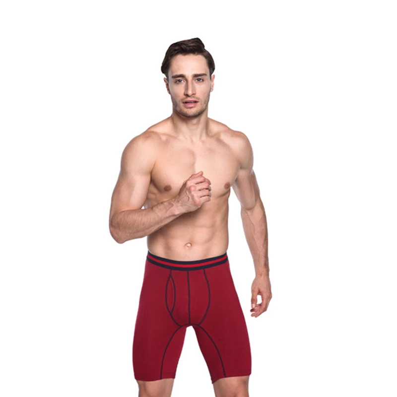 Высокое качество Fivepence мужские боксеры Выступающие Удлиненные Прямые мужские хлопковые шорты с пятью точками брюки мужские под брюки