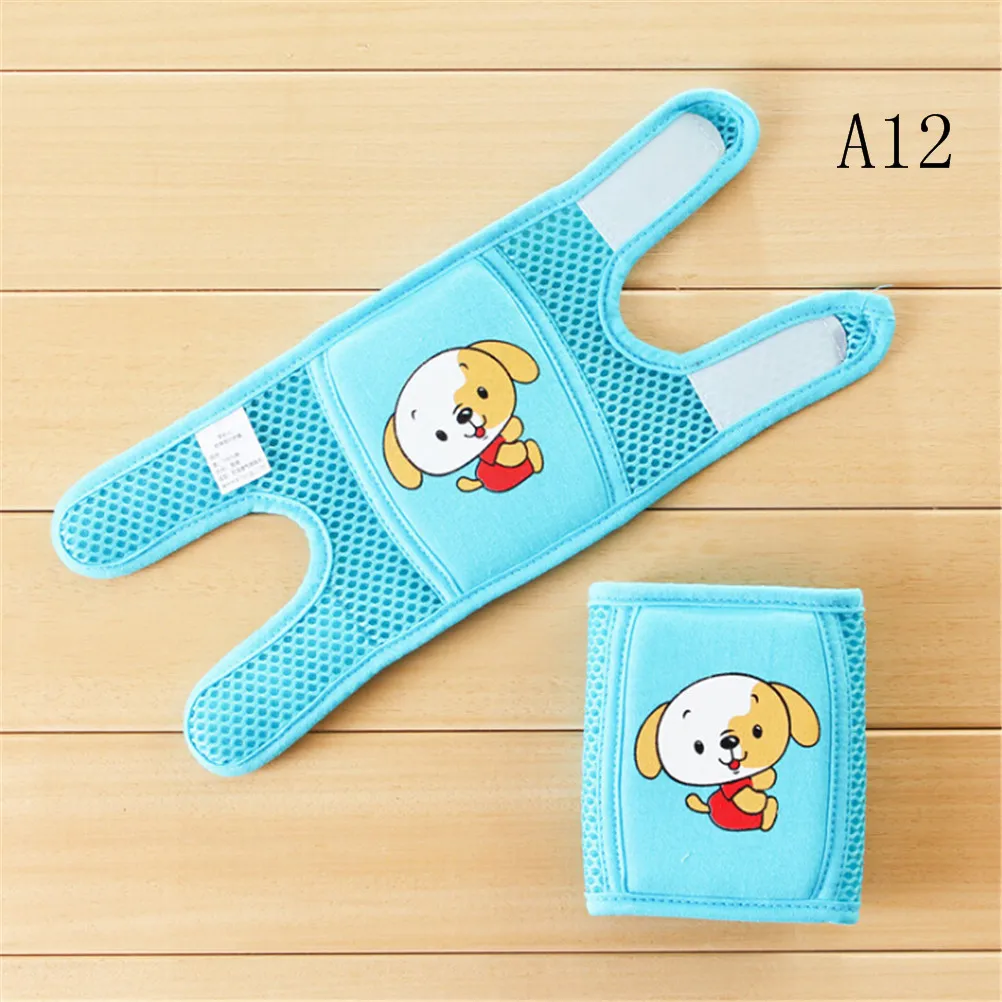 1 Pair Baby Knee Pads Protector Kids Cartoon Crawling Elbow Infants Toddlers Safety Mesh Kneepad Leg Warmer Children - Цвет: A12