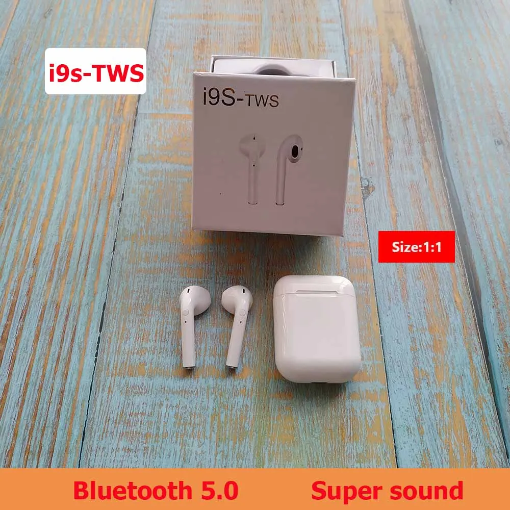 

New i9s TWS wireless Earphones bluetooth Headsets Earbuds wireless Earphone PK i10 i11 i12 i13 for iphone Android