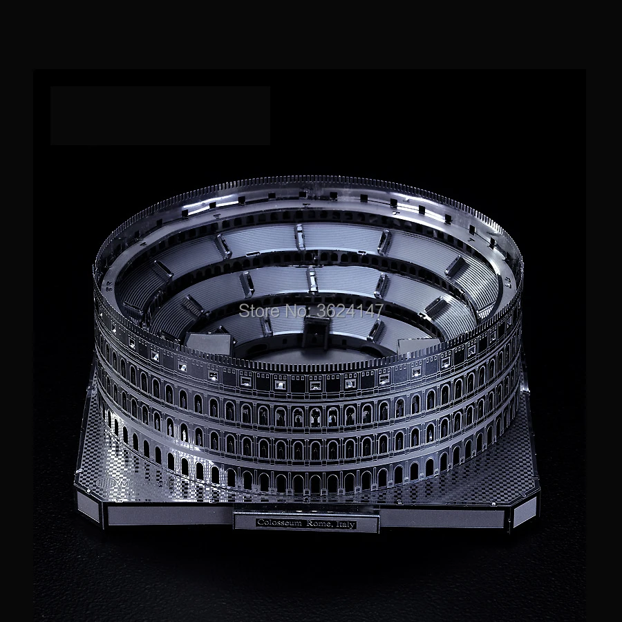 3D металлический пазл Римский Colosseum Architectural Строительный набор миниатюрных