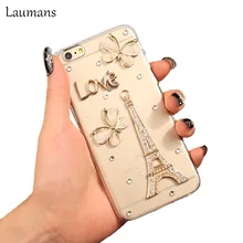Laumans для Iphone6 плюс Чехол оригинальный бренд Bling Бий Перл сотовый телефон чехлы для iPhone 6 Plus 5.5 «горный хрусталь Чехол