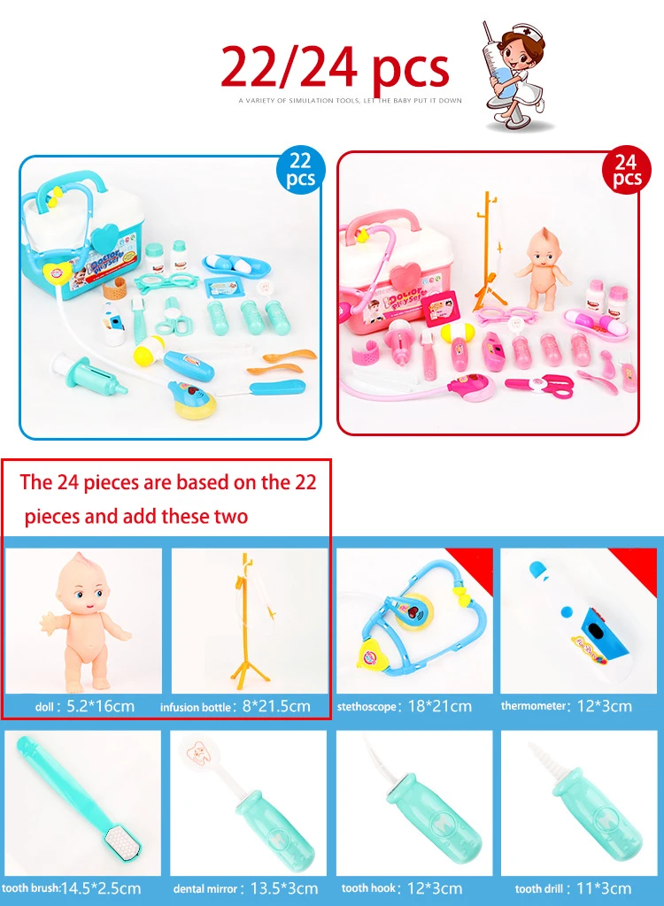 Детское моделирование чемодана стетоскоп медицинское устройство ролевые игры Доктор игрушка портативный медицинский шкаф обучающая игра малыш